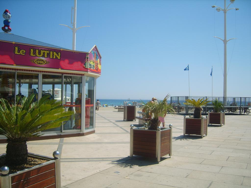 Canet Plage Appartement Vue Laterale Mer, 1 Chambre , Wifi, Climatisation, Parking Securise Couvert מראה חיצוני תמונה